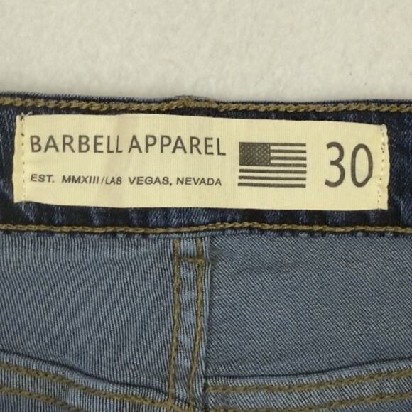 Barbell Apparel Jeans Men’s 30 Blue Athletic Fit Stretch Denim Pants - Picture 2 of 13